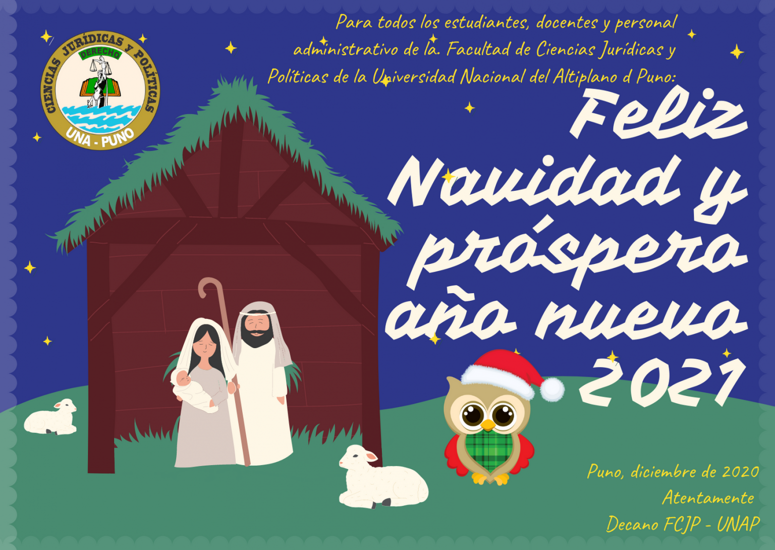 Feliz navidad y próspero 2021